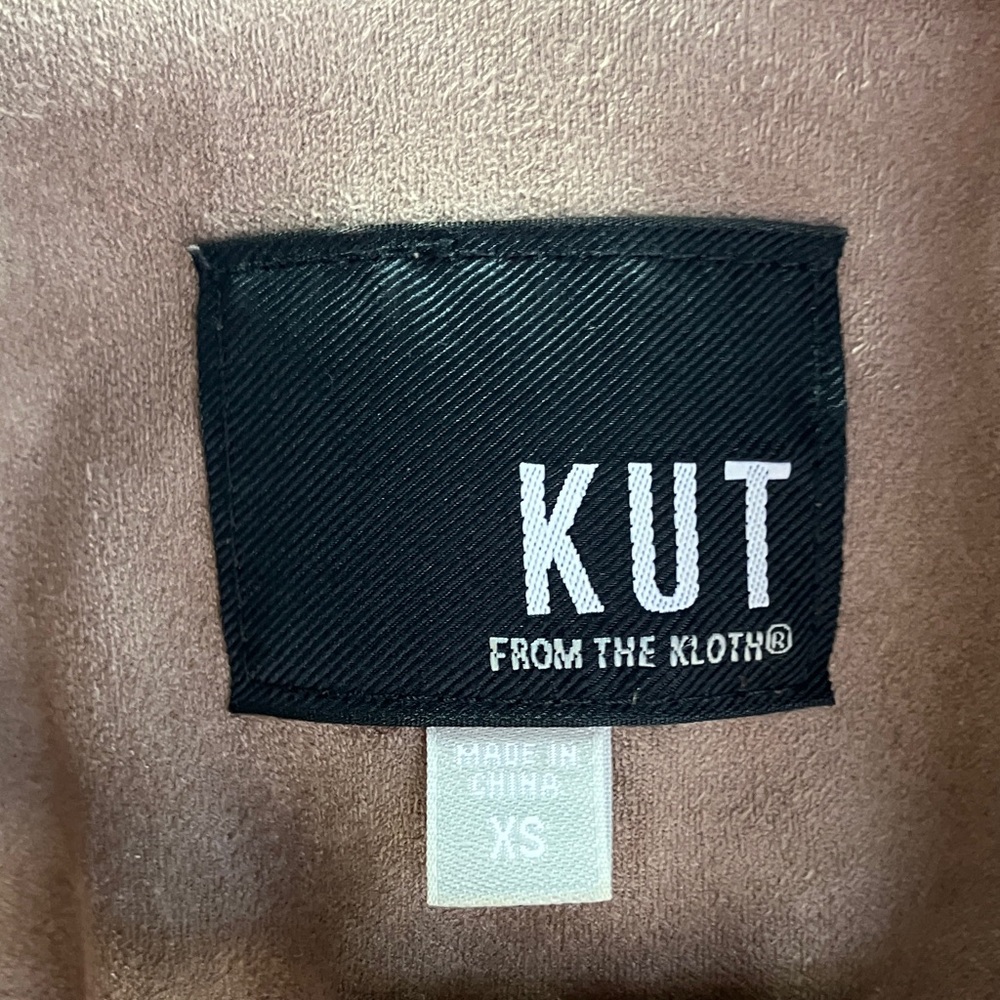 Kut from the Kloth Women's Tan Leather Jacket - Picture 6 of 7